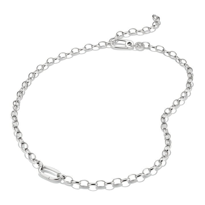 Thomas Sabo Silver-Plated Charm Club Necklace with Connect Link TC1206M