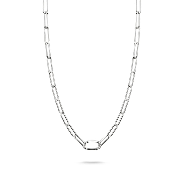 Thomas Sabo Silver-Plated Charm Club Paperclip Necklace TC1207M