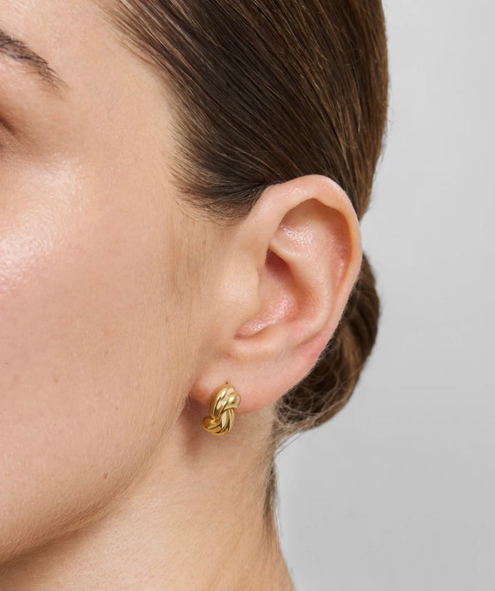 Ania Haie Gold Rope Twist Stud Earrings E077-01G