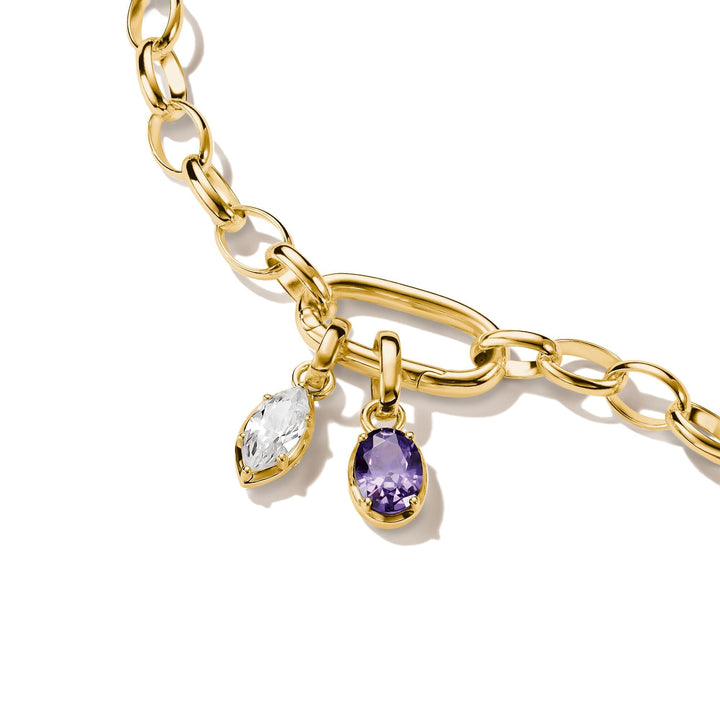 Thomas Sabo Gold-Plated February Birthstone Charm CCC1330MY