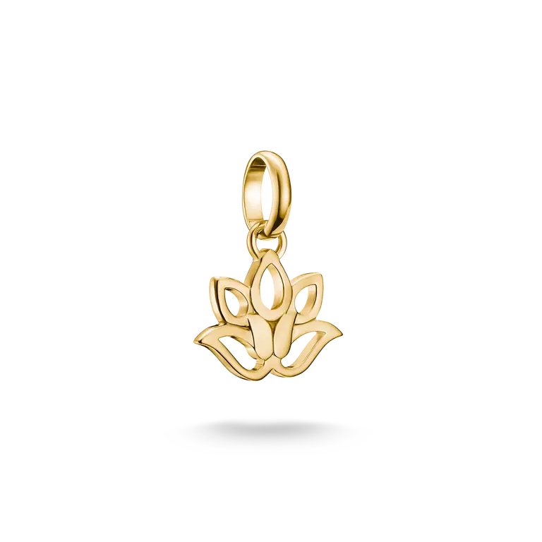 Thomas Sabo Gold-Plated Lotus Flower Charm CCC1363MY