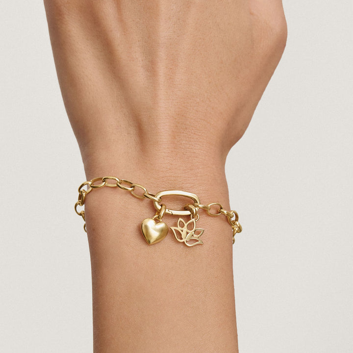 Thomas Sabo Gold-Plated Lotus Flower Charm CCC1363MY