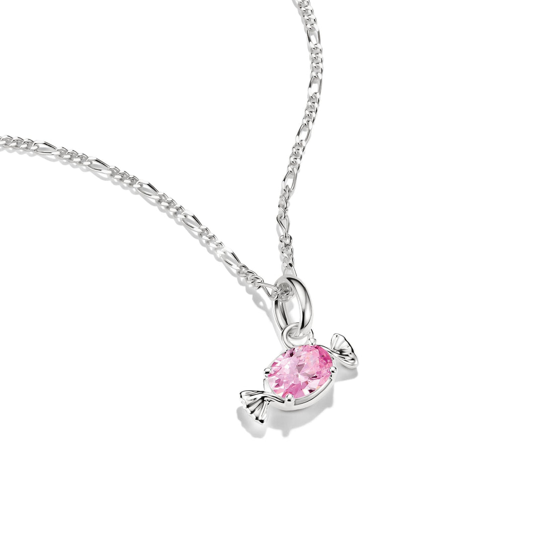 Thomas Sabo Silver-Plated Candy Charm with Pink Zirconia CCC1366M