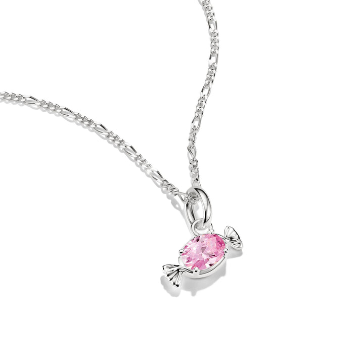 Thomas Sabo Silver-Plated Candy Charm with Pink Zirconia CCC1366M