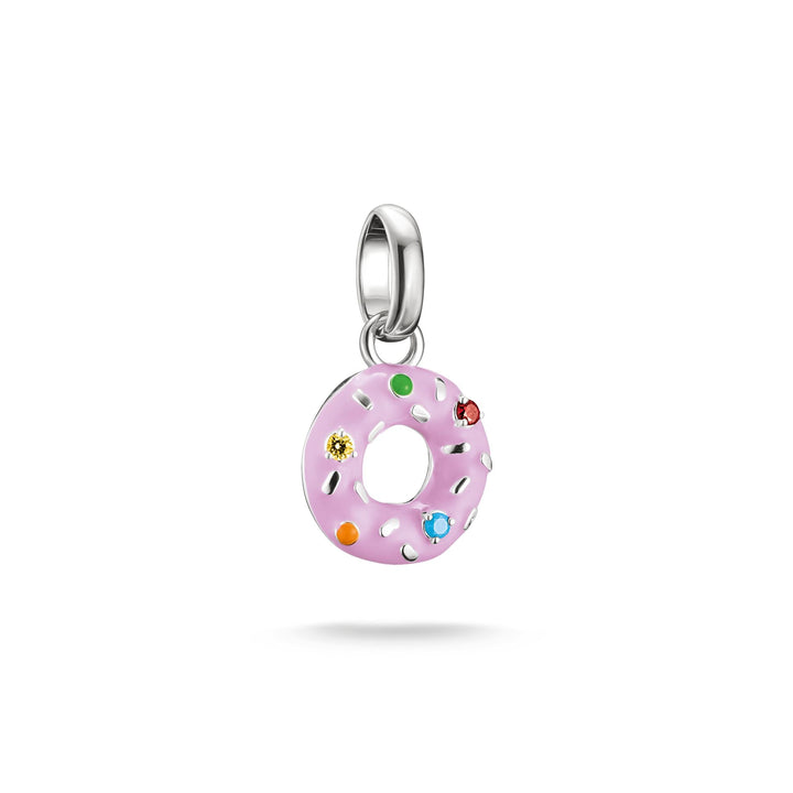 Thomas Sabo Silver-Plated Donut Charm with Colourful Stones CCC1367M