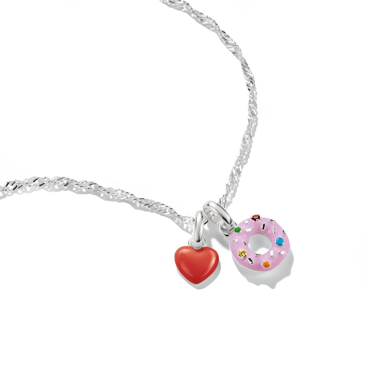 Thomas Sabo Silver-Plated Donut Charm with Colourful Stones CCC1367M