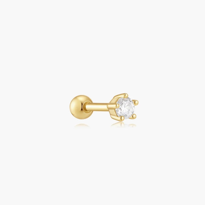 Ania Haie Gold Five-Prong Sparkle Barbell Earring E079-03G