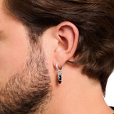 THOMAS SABO Crystal Single Hoop Earring with Black Onyx TCR724BL
