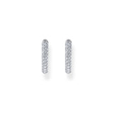 THOMAS SABO Hoop earrings with white zirconia pave TCR730