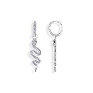 THOMAS SABO Single hoop earring with white stones TCR735