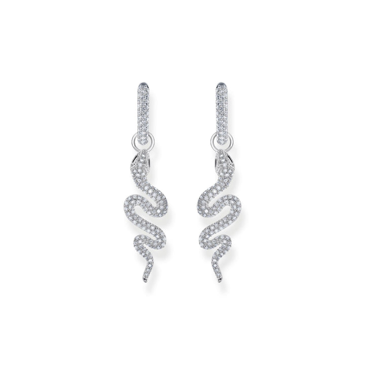 THOMAS SABO Single hoop earring with white stones TCR735