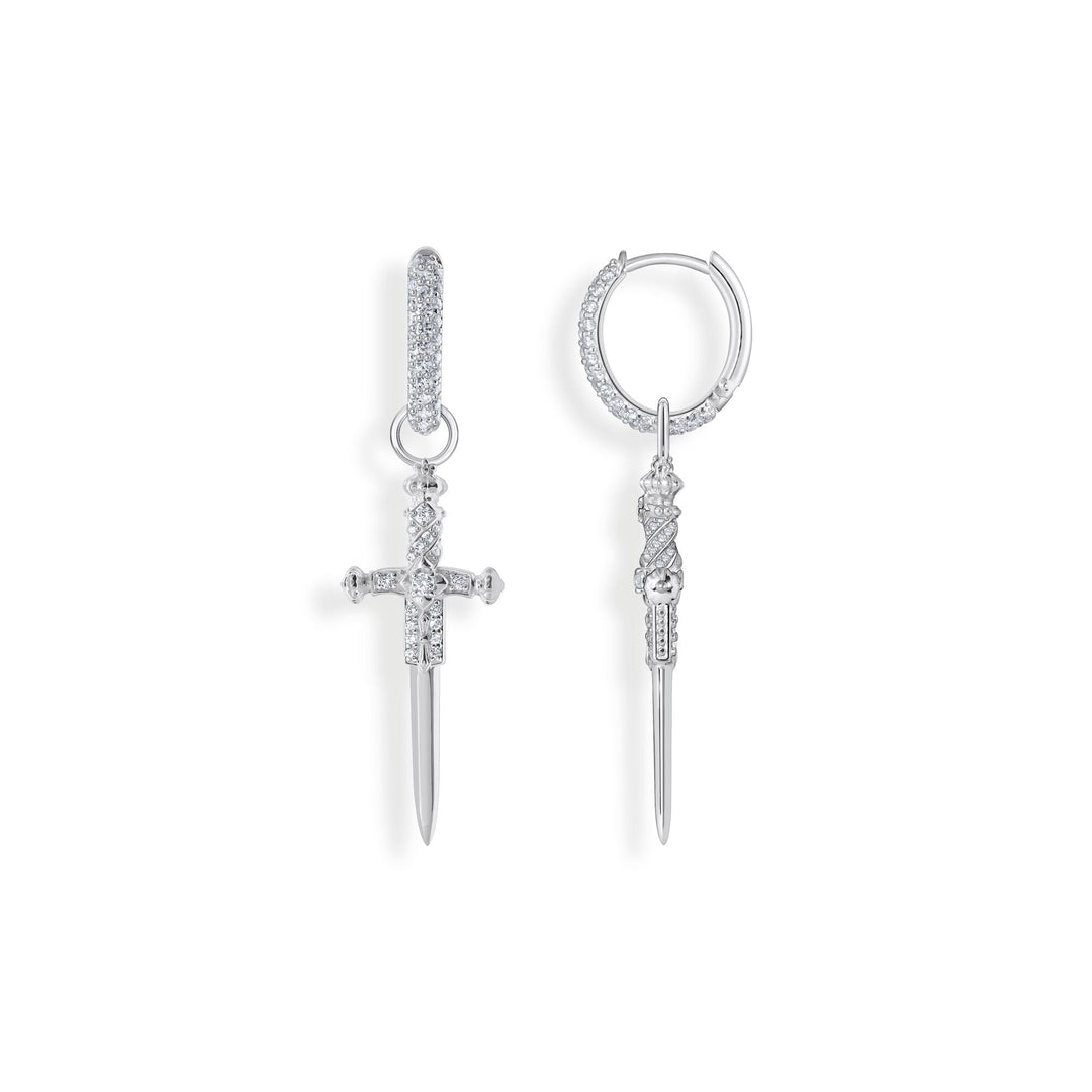 THOMAS SABO Single hoop earring with sword & white stones TCR736