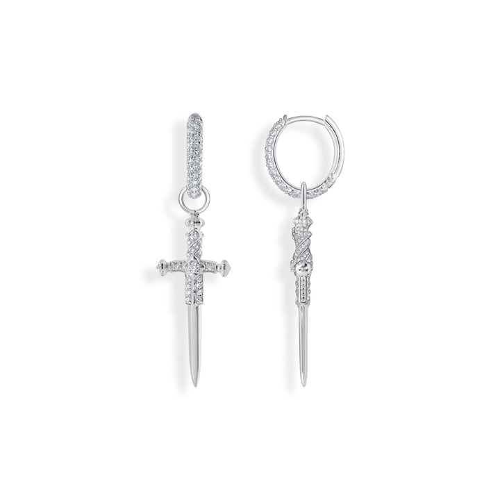 THOMAS SABO Single hoop earring with sword & white stones TCR736