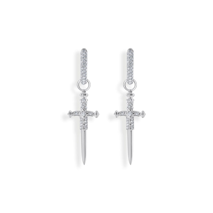 THOMAS SABO Single hoop earring with sword & white stones TCR736