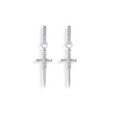 THOMAS SABO Single hoop earring with sword & white stones TCR736