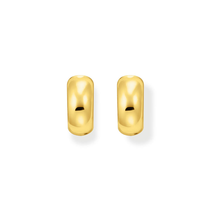 THOMAS SABO Hoop earrings in chunky design mini gold TCR741Y