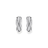 THOMAS SABO Hoop earrings in intertwined design silver TCR742