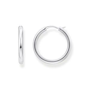 THOMAS SABO Classic Hoop earrings in wider shape silver TCR745