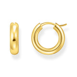 THOMAS SABO Hoop earrings chunky design gold plated TCR747Y