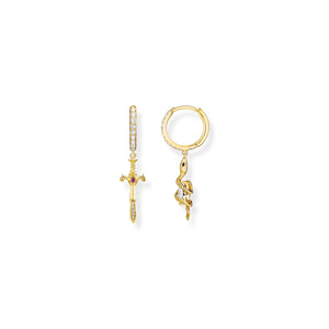 THOMAS SABO Romance Hoop earrings Snake & Cross TCR750Y