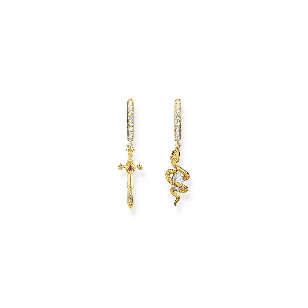 THOMAS SABO Romance Hoop earrings Snake & Cross TCR750Y