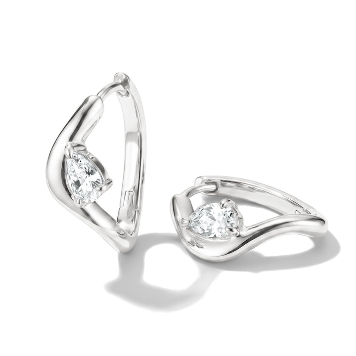 THOMAS SABO Hoop earrings with zirconia in teardrop shape TCR763
