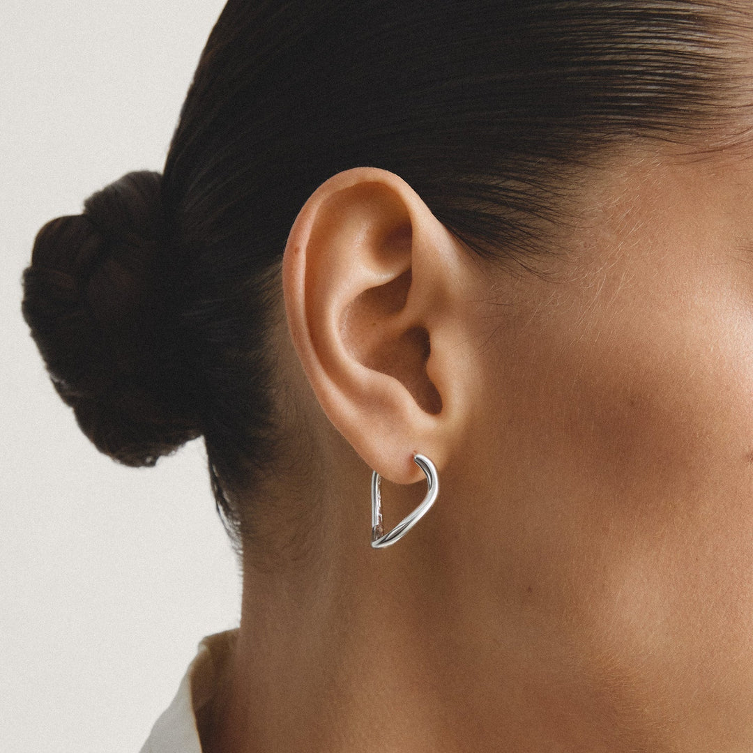 THOMAS SABO Hoop earrings wave-shaped TCR764