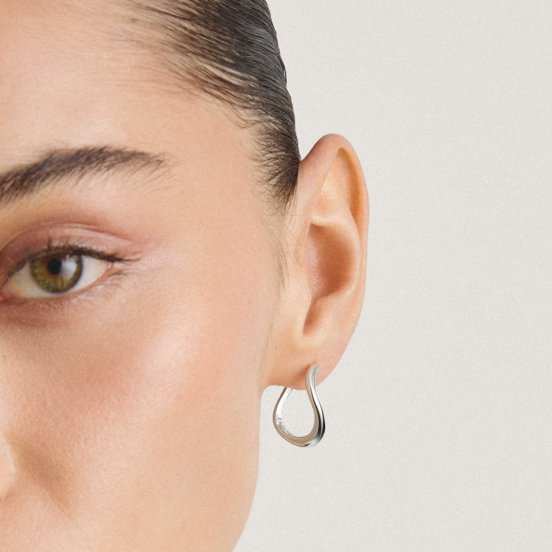 THOMAS SABO Hoop earrings wave-shaped TCR764