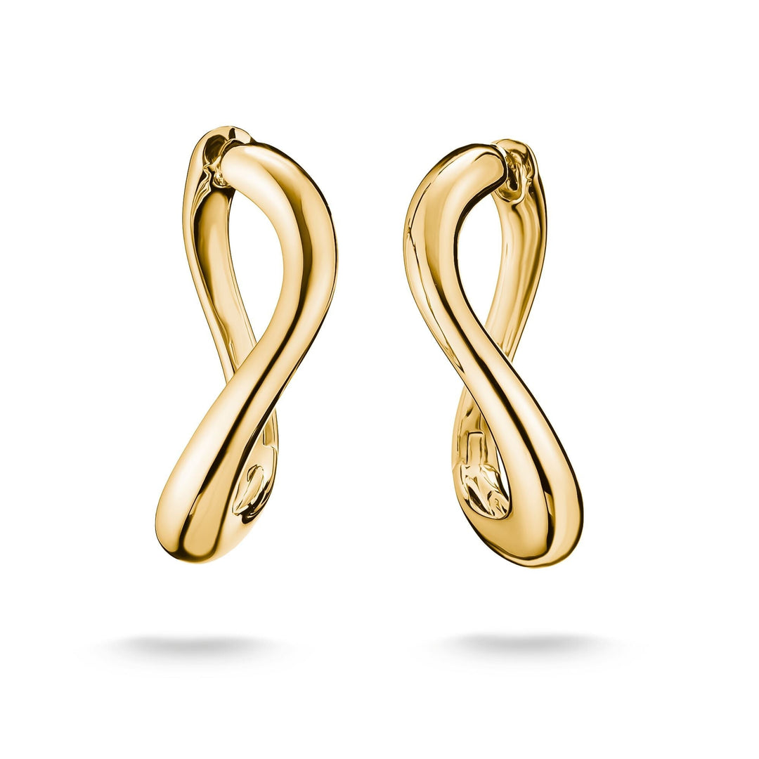 THOMAS SABO Hoop earrings wave-shaped TCR764MY