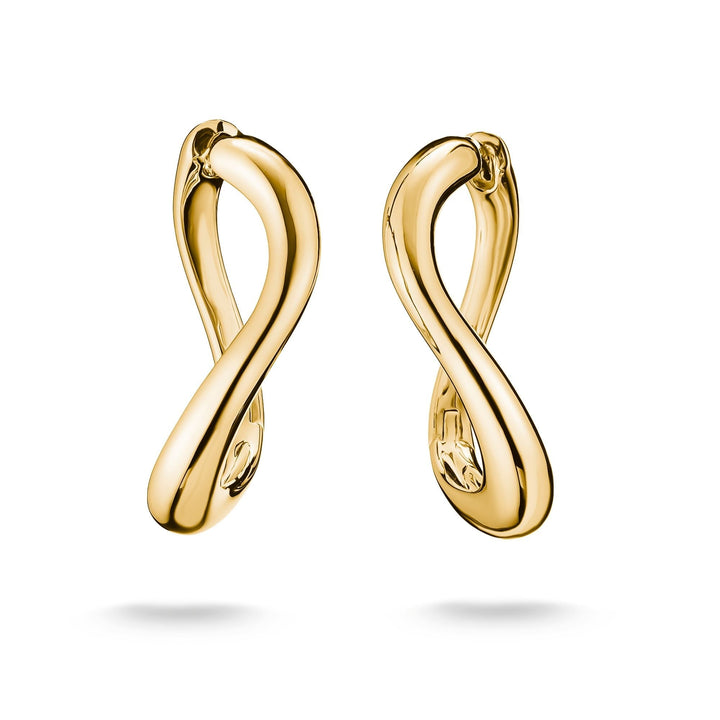 THOMAS SABO Hoop earrings wave-shaped TCR764MY