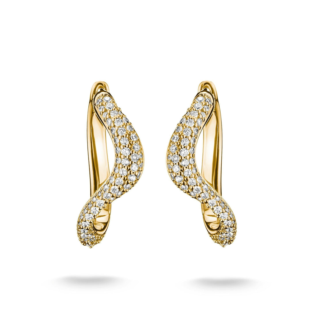 THOMAS  SABO Hoop earrings with zirconia TCR765MY