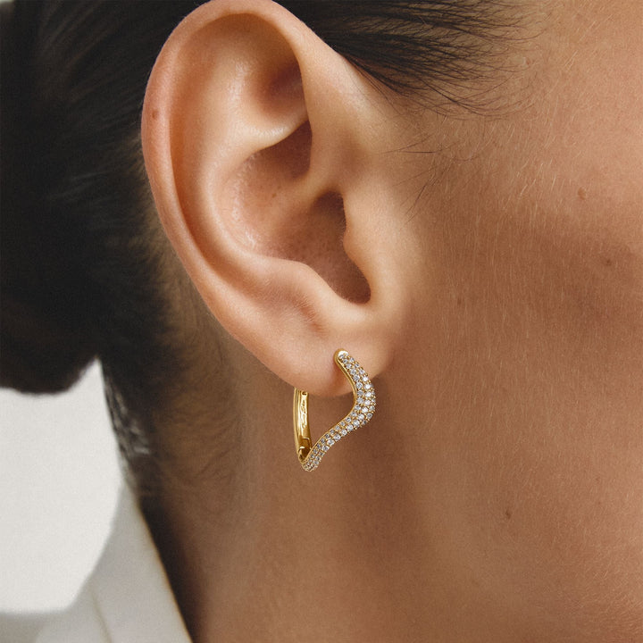 THOMAS  SABO Hoop earrings with zirconia TCR765MY