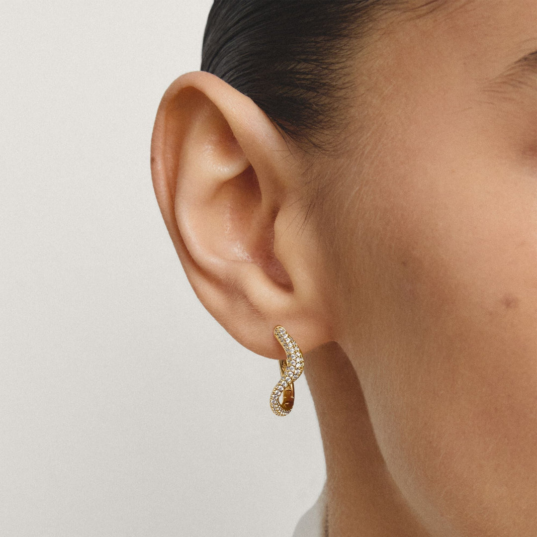 THOMAS  SABO Hoop earrings with zirconia TCR765MY