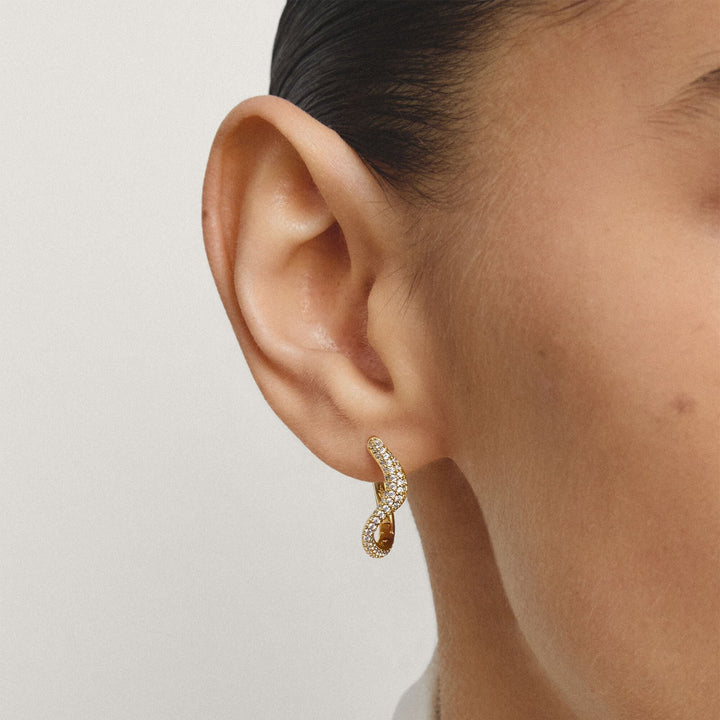 THOMAS  SABO Hoop earrings with zirconia TCR765MY