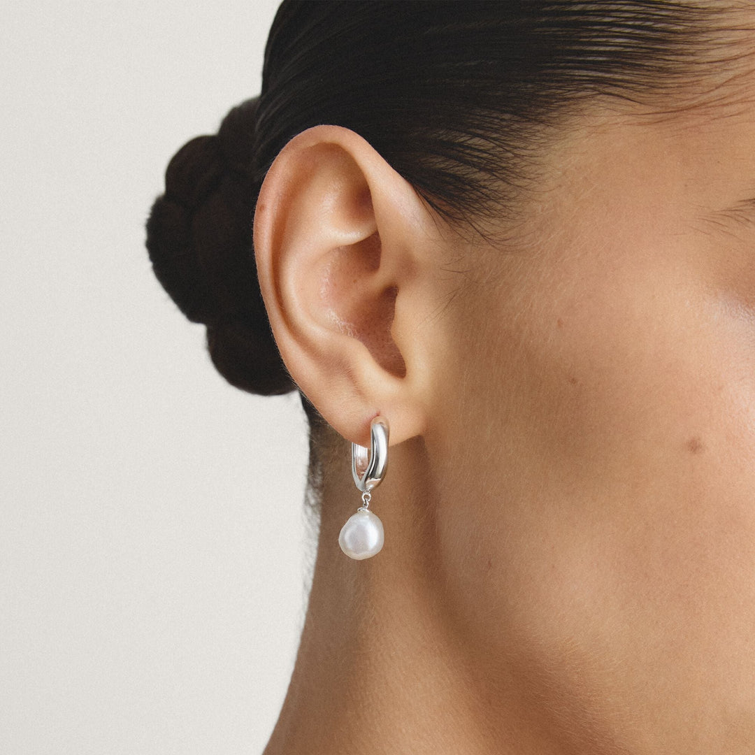 THOMAS  SABO Hoop earrings pearl TCR766