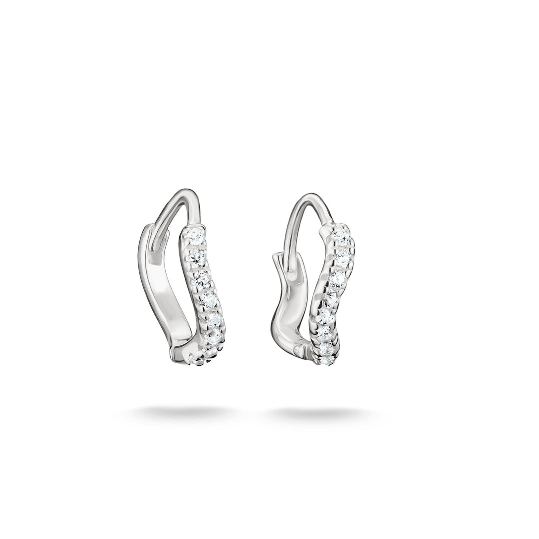 Thomas Sabo Hoop earrings with zirconia TCR775