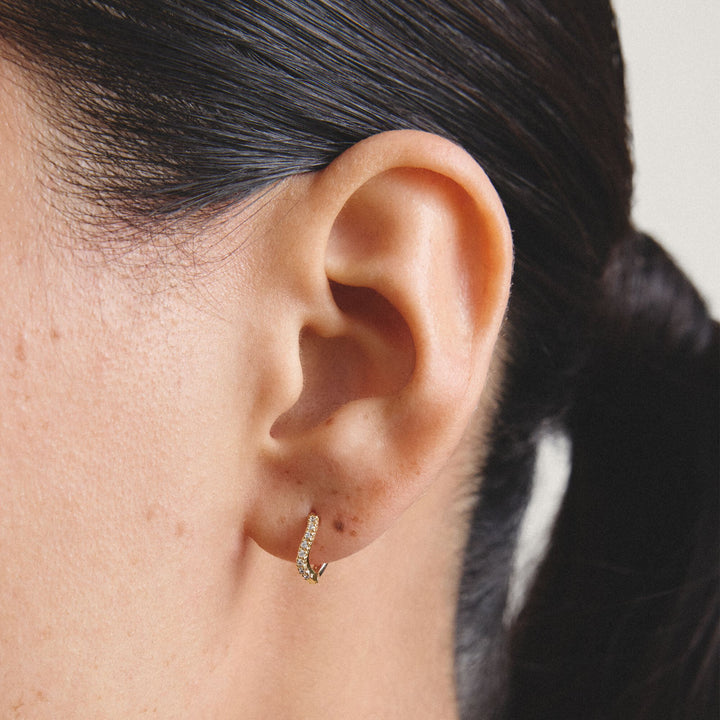 Thomas Sabo Hoop earrings with zirconia TCR775MY