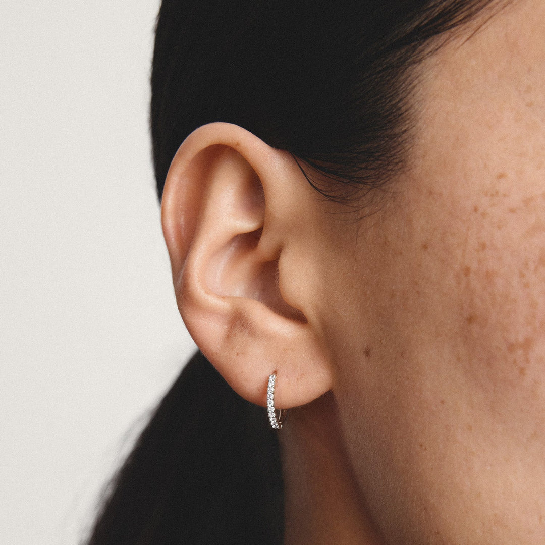 Thomas Sabo Hoop earrings with zirconia TCR776