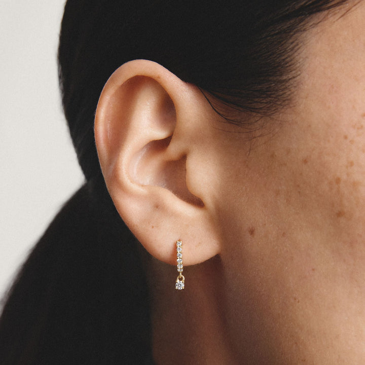 Thomas Sabo Hoop earrings with brilliant-cut zirconia TCR781MY