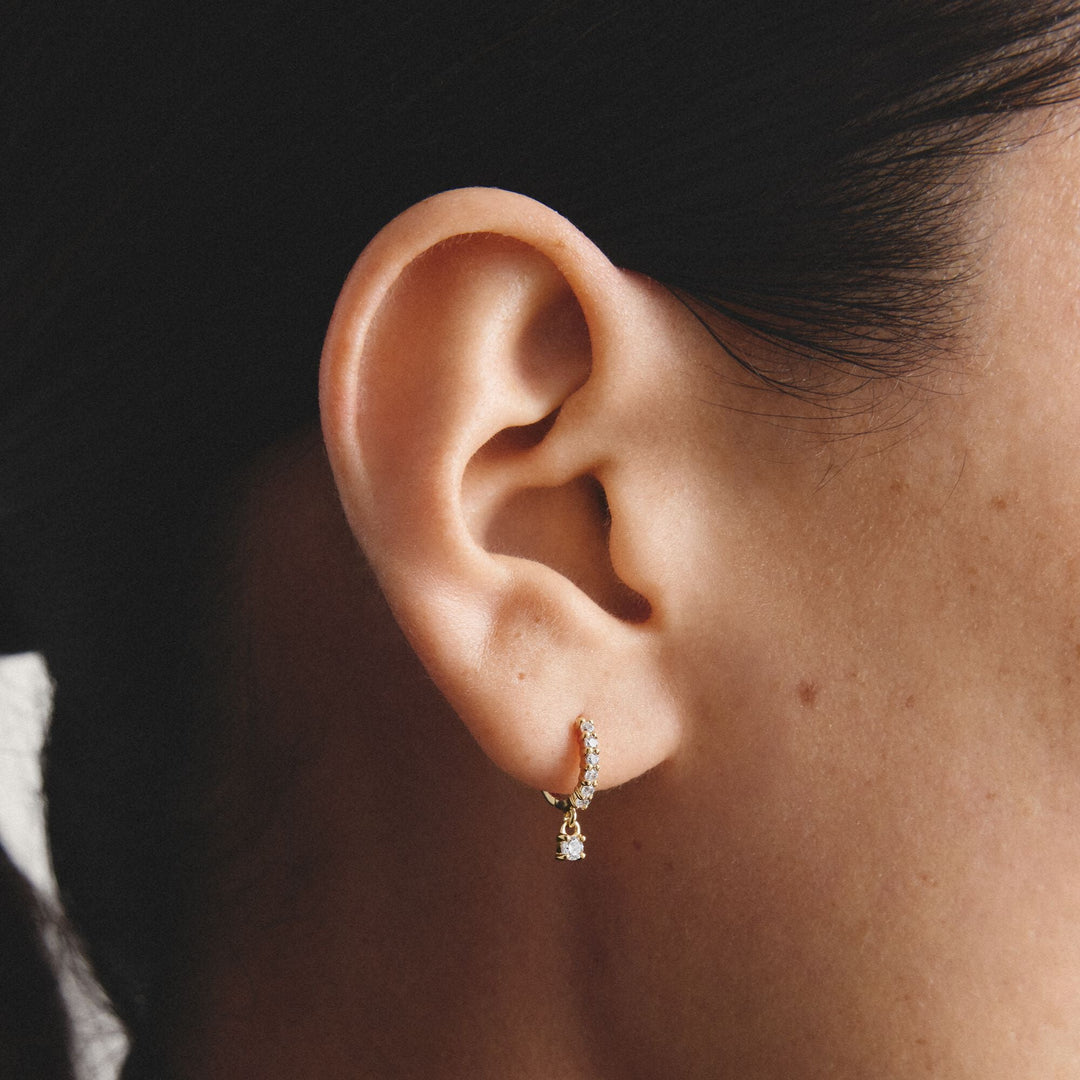 Thomas Sabo Hoop earrings with brilliant-cut zirconia TCR781MY