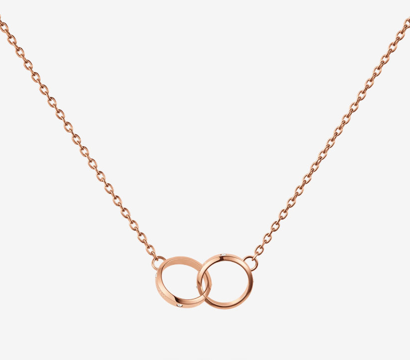 DANIEL WELLINGTON Classic Lumine Unity Necklace Rose Gold DW00400352