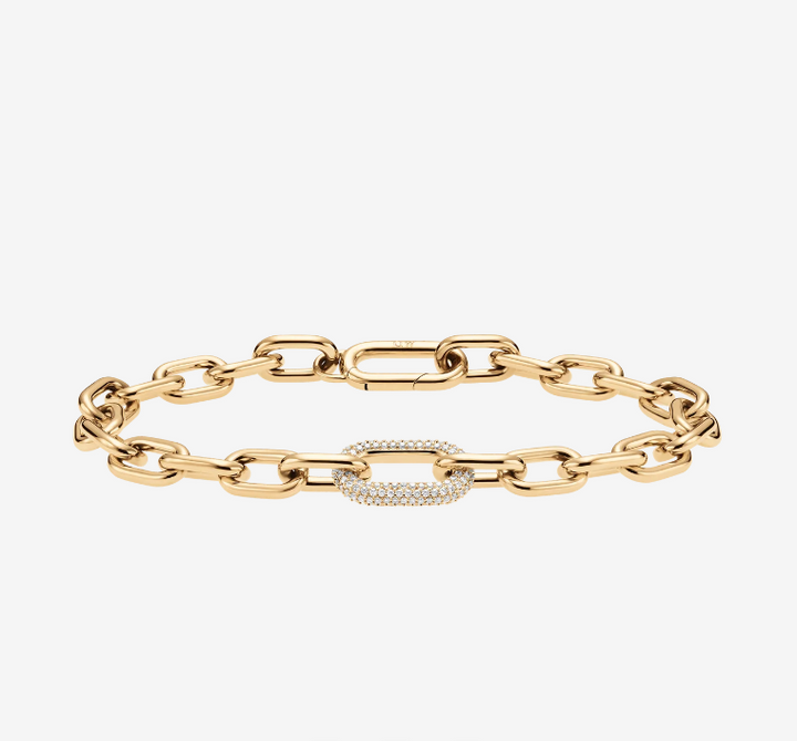 DANIEL WELLINGTON Crystal Link Bracelet Gold