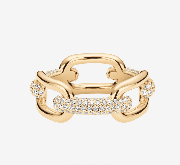 DANIEL WELLINGTON Crystal Link Ring Gold