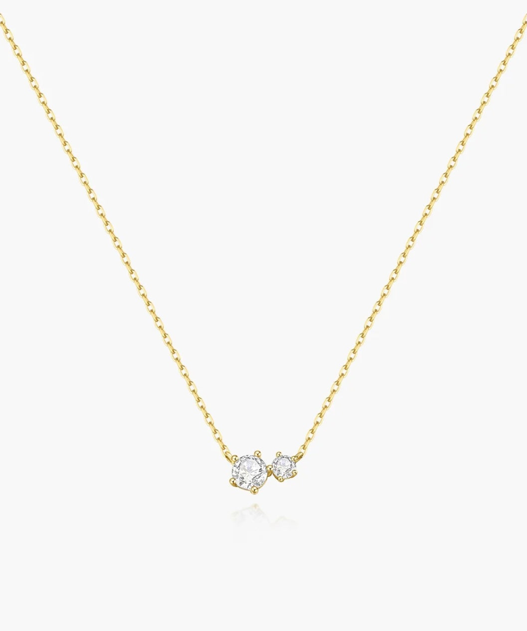 Ania Haie Gold Prong Set Duo Necklace N079-01G