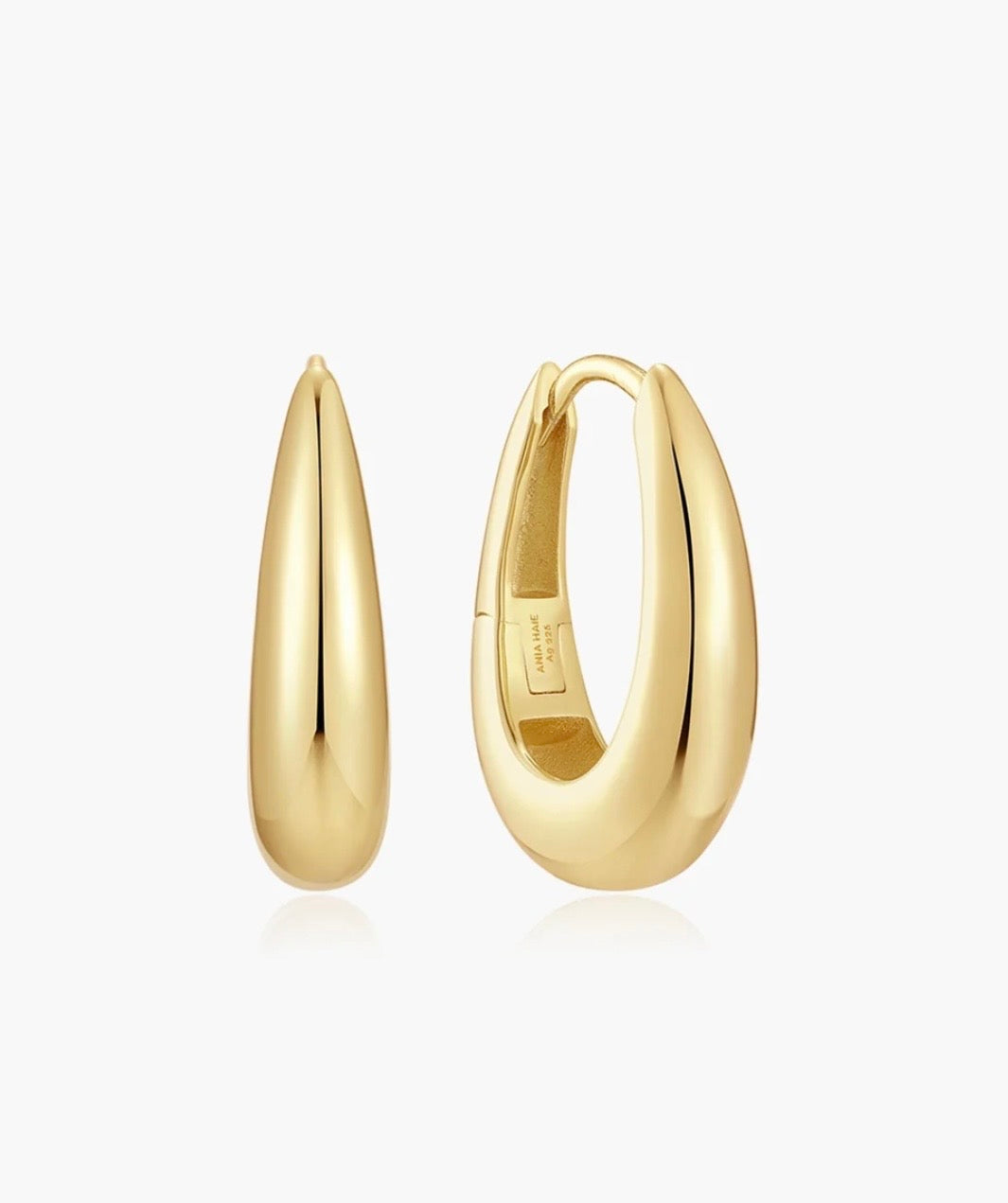 ANIA HAIE Gold Classic Dome Hoop Earrings E078-11G