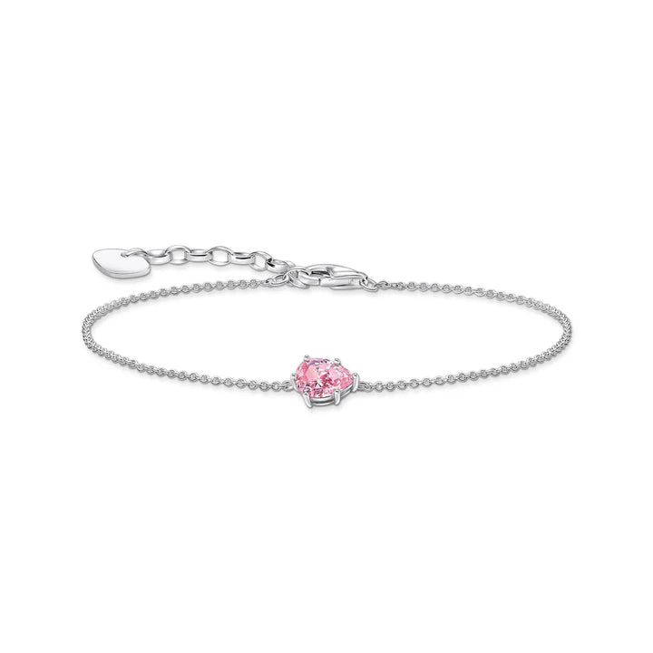 THOMAS SABO BRACELET With Pink Drop-Shaped Pendant TA2159P