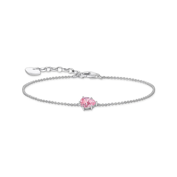 THOMAS SABO BRACELET With Pink Drop-Shaped Pendant TA2159P