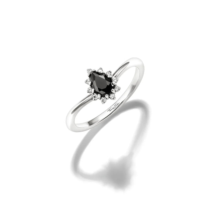 THOMAS SABO Black Drop Zirconia Ring TR2479B