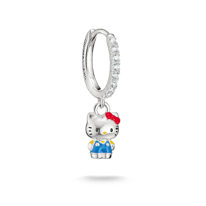 THOMAS SABO Hello Kitty Single Hoop Earring with Zirconia Blue TCR774