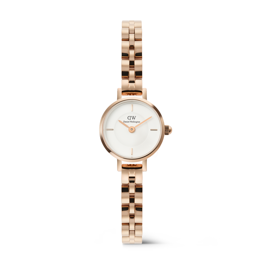 Daniel Wellington Petite Mini Arch 3-link White Rose Gold
